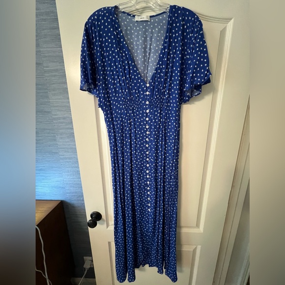 Mango Polka Dot Midi Dress - Picture 7 of 7